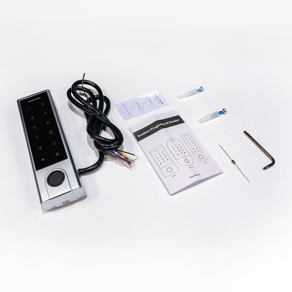 Клавіатура EM-Marine Trinix TRK-1107EFBT з Bluetooth, з контролером, зчитувачем відбитків пальців та карт з підтримкою Tuya Smart