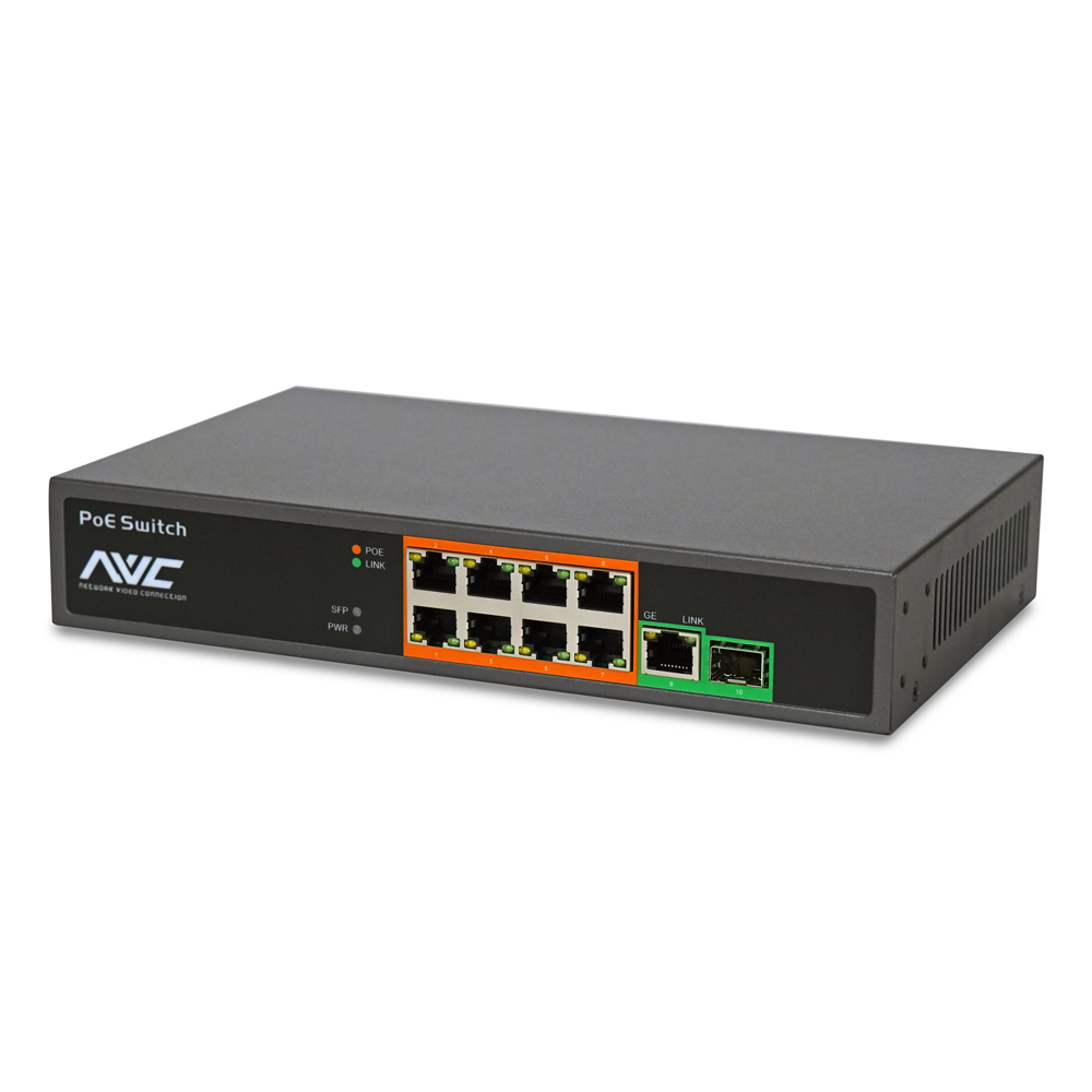 10-портовий PoE-комутатор NVC-908GS