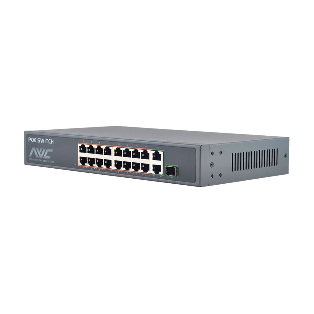 18-портовий PoE-комутатор NVC-1816GSR