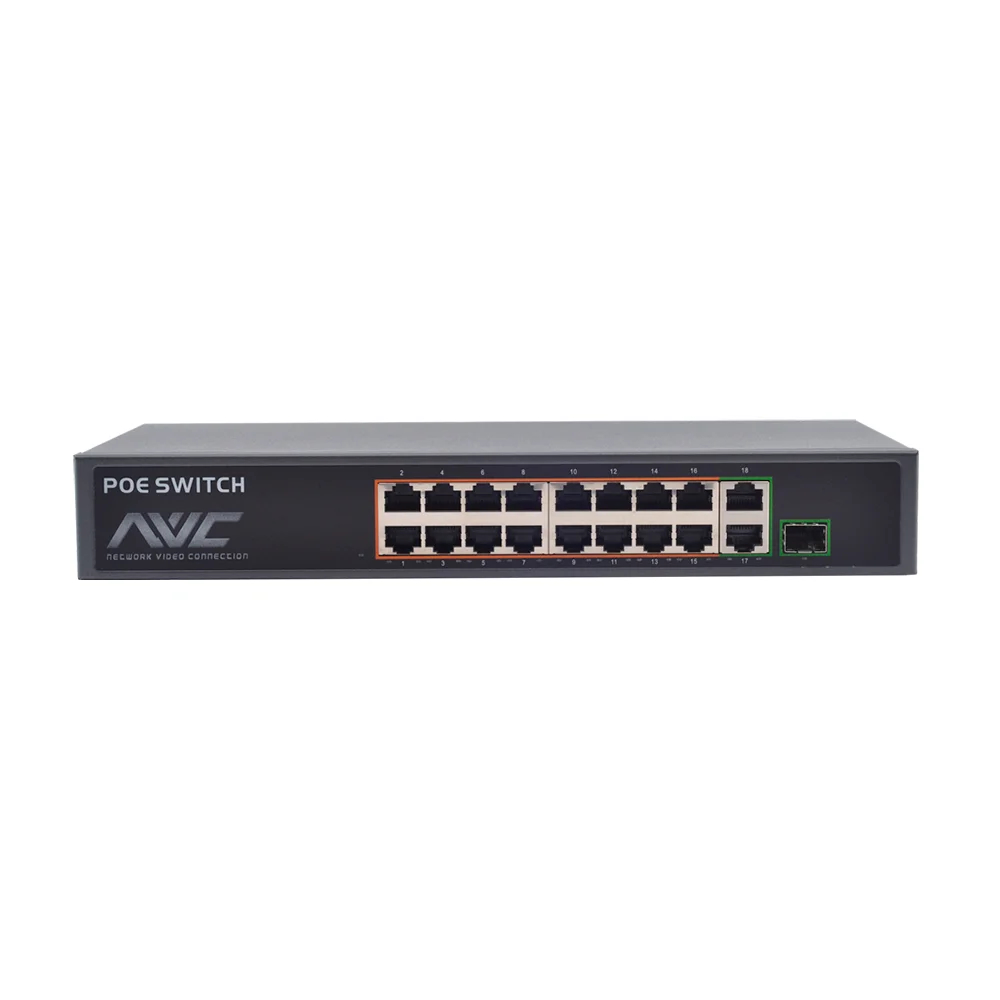 18-портовий PoE-комутатор NVC-1816GSR