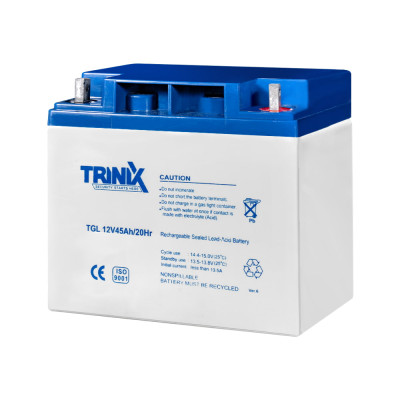 Акумуляторна батарея 12В 45Аг Trinix TGL12V45Ah/20Hr GEL гелева