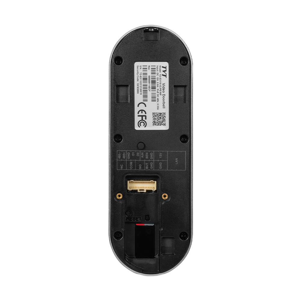 IP-відеопанель з WiFi 2Mp TVT TD-E3110-IC/PE/WF з детекцією облич та зчитувачем Mifare
