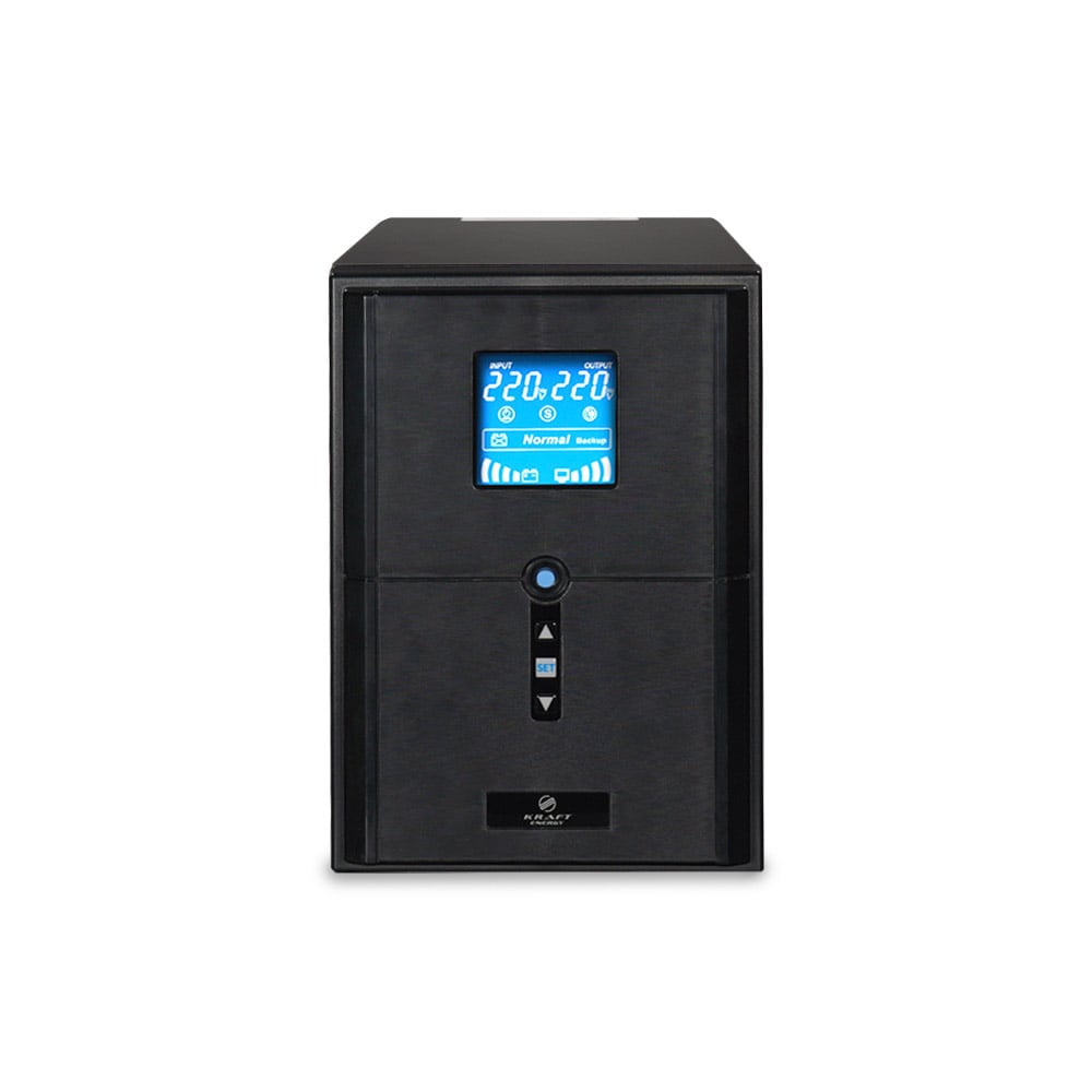 Джерело безперебійного живлення Kraft KRF-PSW2000VA/1600W(LCD)24V UPS під зовнішній акумулятор