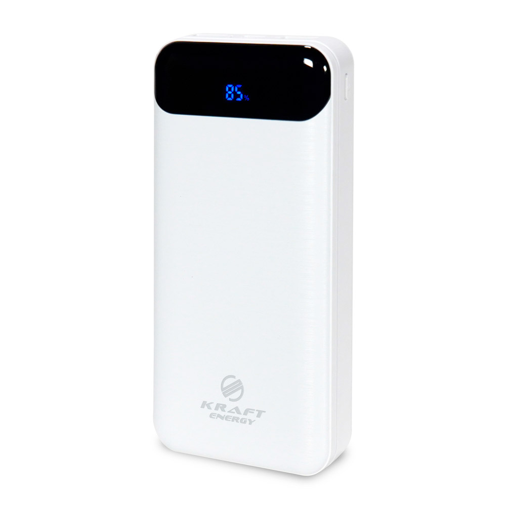Повербанк Kraft KPB-2010FC 22.5 W 10000 mAh белый с быстрой зарядкой