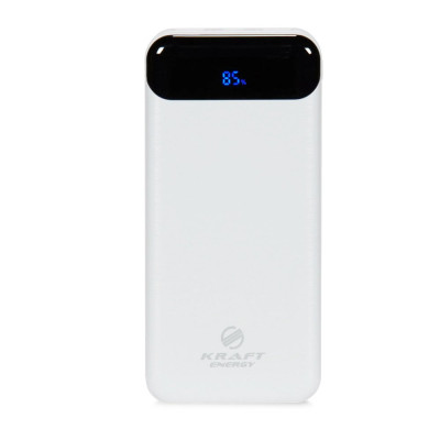 Повербанк Kraft KPB-2020FC 22.5 W 20000 mAh білий з швидкою зарядкою