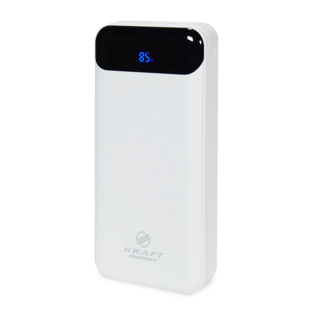 Повербанк Kraft KPB-2020FC 22.5 W 20000 mAh білий з швидкою зарядкою