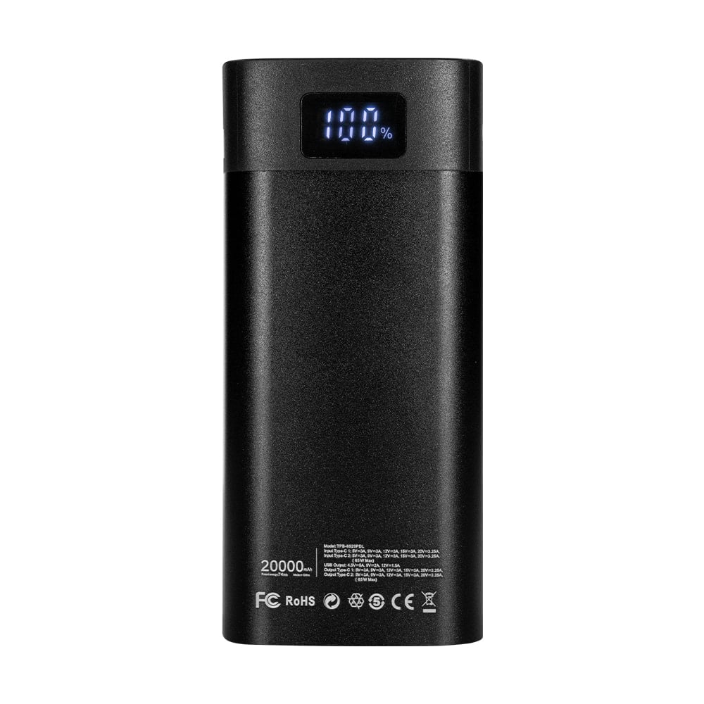 Повербанк Trinix TPB-6520PDL 20000 mAh 65W черный с LED-фонарем и дисплеем