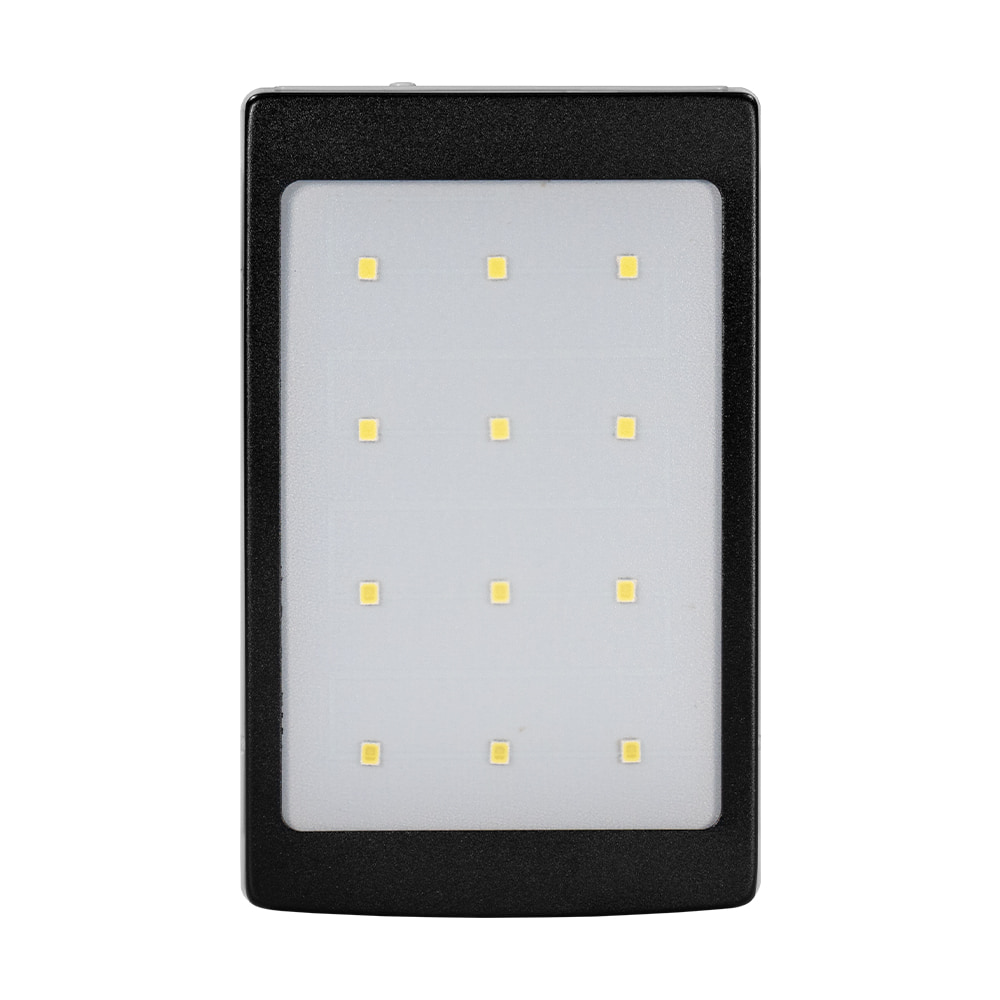 Повербанк Kraft KPB-1012SL 10000 mAh черный с солнечной панелью и фонарем