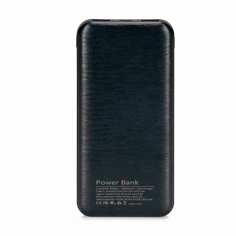 Повербанк Kraft KPB-2020FC 22.5 W 20000 mAh черный с быстрой зарядкой