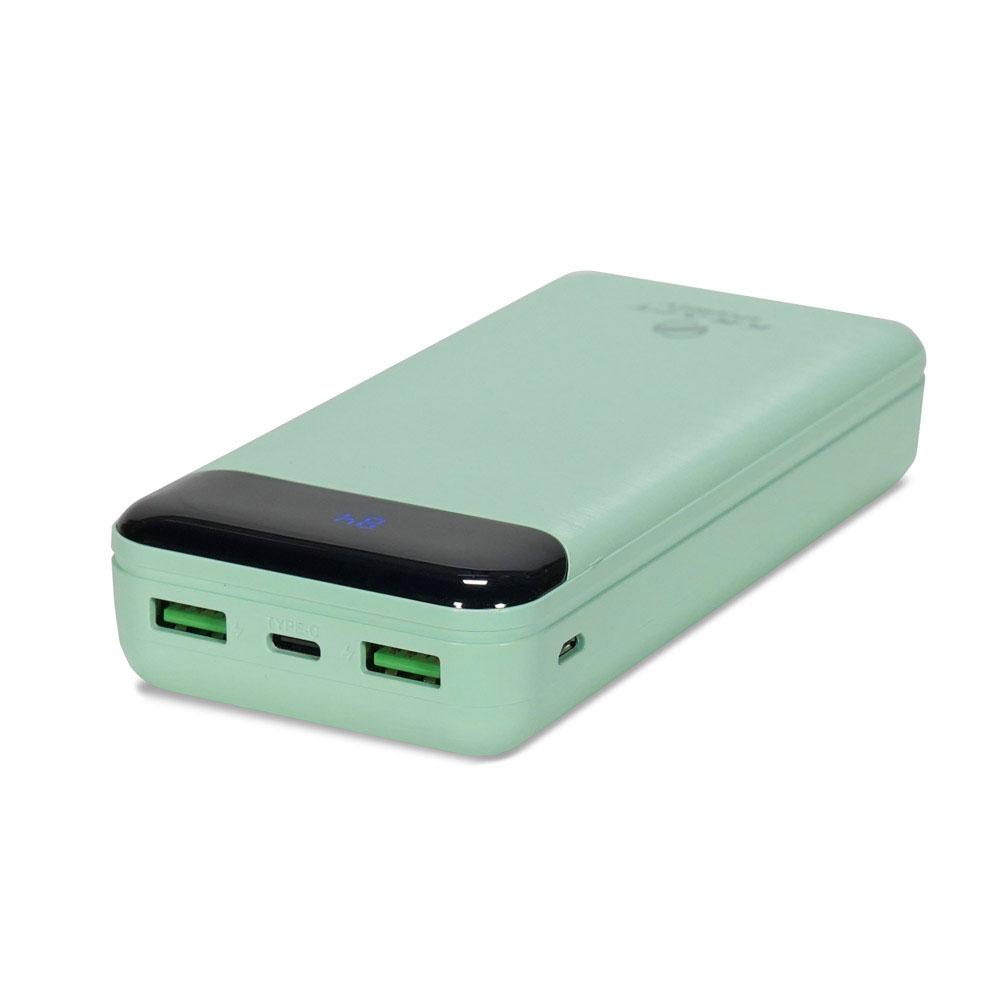 Повербанк Kraft KPB-2020FC 22.5 W 20000 mAh зеленый с быстрой зарядкой