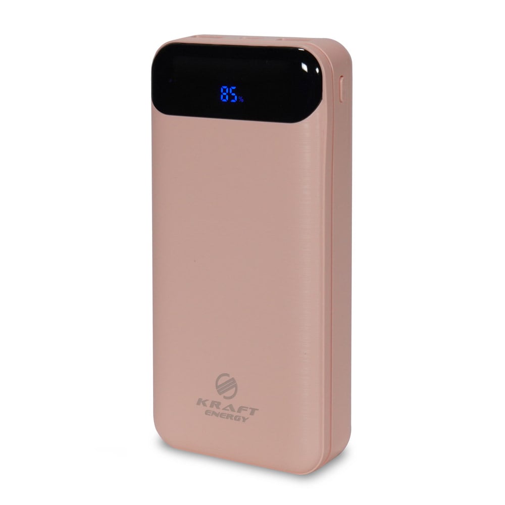 Повербанк Kraft KPB-2020FC 22.5 W 20000 mAh розовый с быстрой зарядкой