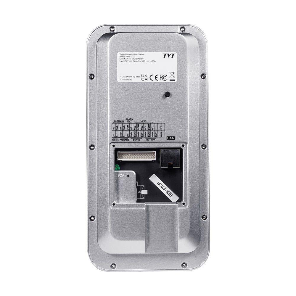 2 МП IP-видеопанель с WiFi TVT TD-E2223-EM/IC/PE/WF с распознаванием лиц и считывателем Mifare