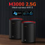 Маршрутизатор WiFi Mesh-система WiFi 6 2.5G Cudy M3000 Black (1-Pack) двухдиапазонный