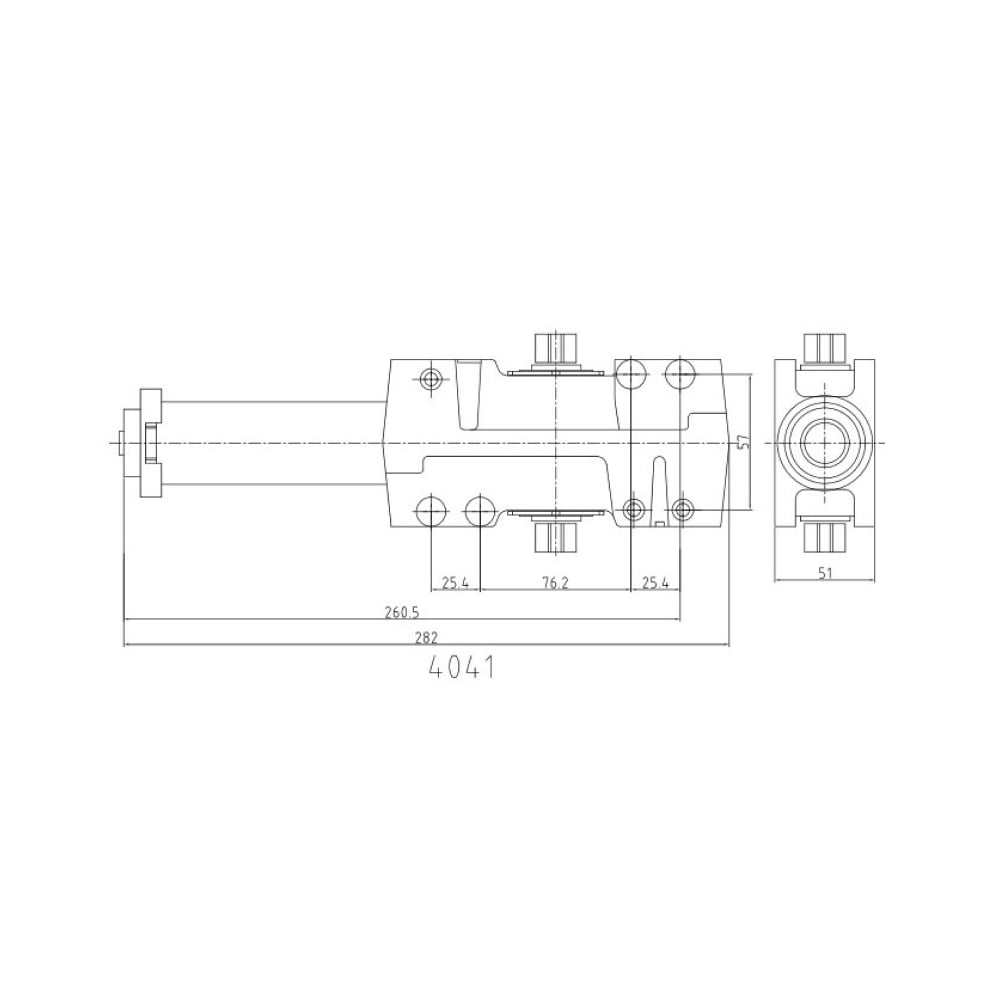 Дотягувач дверей Dortec DT-4041 SILVER
