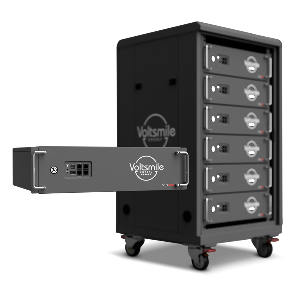 Акумуляторна батарея LiFePO4 51.2В 5120Втг Voltsmile RPC-V10 монтаж в стійку 19"