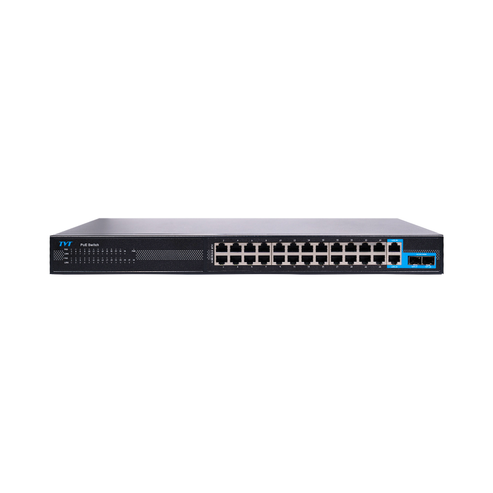28-портовый PoE коммутатор TVT TD-B2224S1-PGA