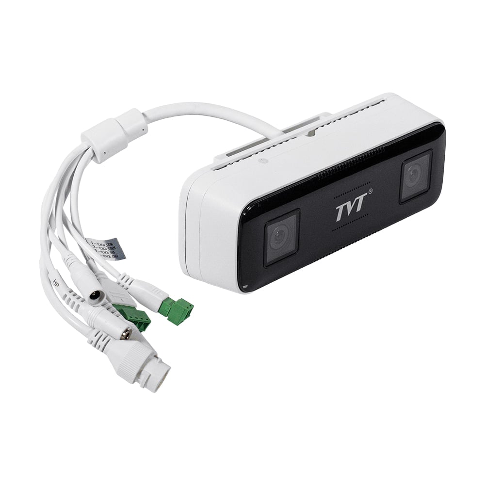 4 Мп WiFi IP камера TVT TD-9742A3-PC (2.1 мм) з подвійним об’єктивом, з 2 мікрофонами, з підрахунком відвідувачів