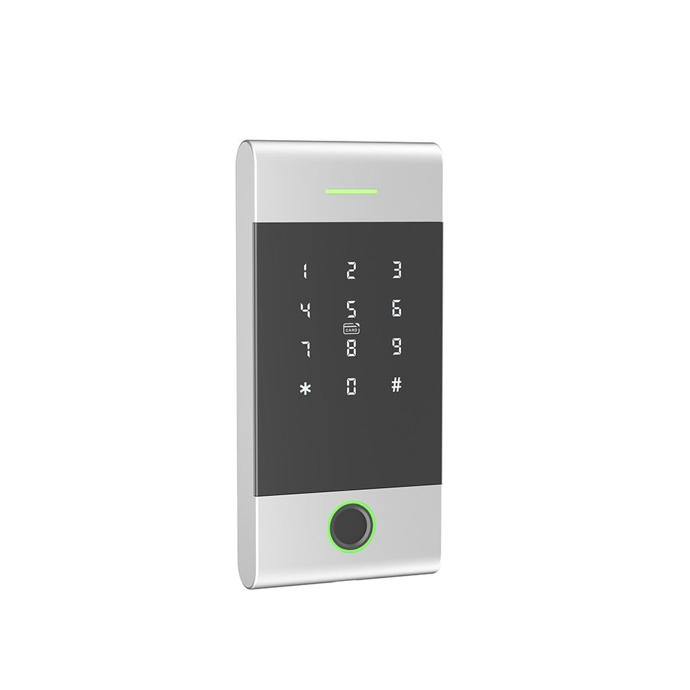Клавіатура Mifare Trinix TRK-1206BTFW Silver з Bluetooth, з контролером, зчитувачем відбитків пальців та карт