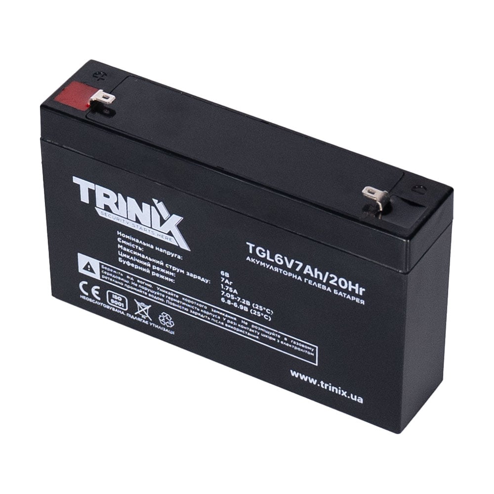 Акумуляторна батарея гелева 6В 7Аг Trinix TGL6V7Ah/20Hr GEL