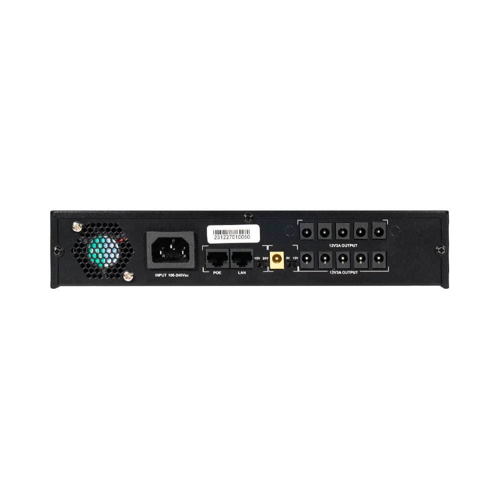 Джерело безперебійного живлення DC UPS Kraft KRF-MUPS-100plus 9V/12V/15V/24V/PoE, LiFePo4 4*6Ah, для роутера і медіаконвертера