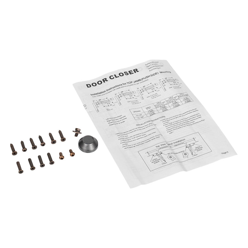 Дверной доводчик Dortec DT-63 Graphite
