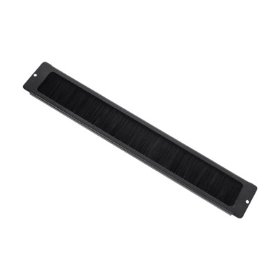 Кабельный ввод Trinix TRX-1U/CEB Black с щеткой для коммутационного шкафа 19"