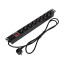 Блок на 8 розеток Trinix TRX-PDU/8M-16А Black для комутаційної шафи 19"
