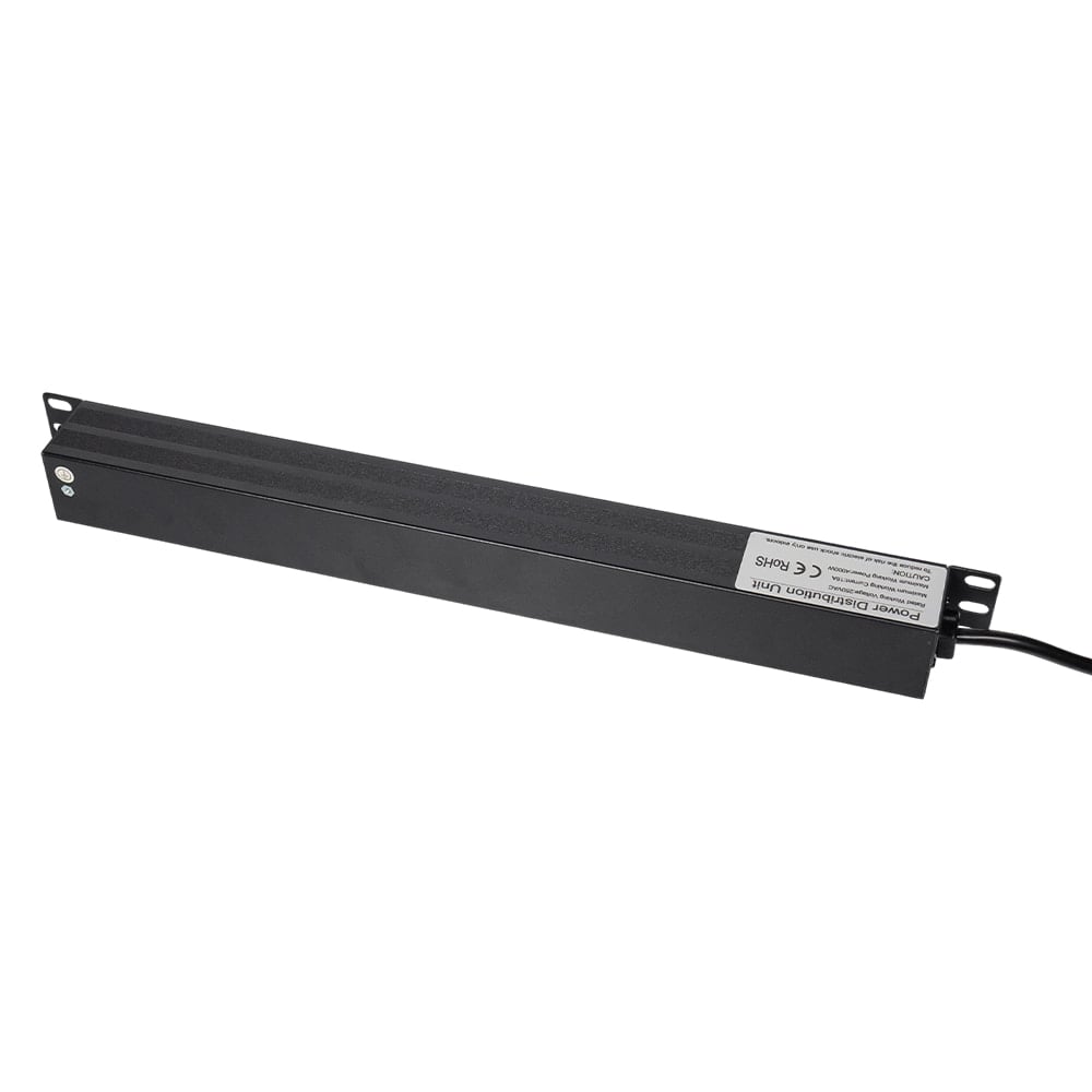 Блок на 8 розеток Trinix TRX-PDU/8M-16А Black для комутаційної шафи 19"