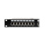 Патч-панель 24 порта NVC-PN-12/24 CAT5/CAT6 19" 1U экранированная
