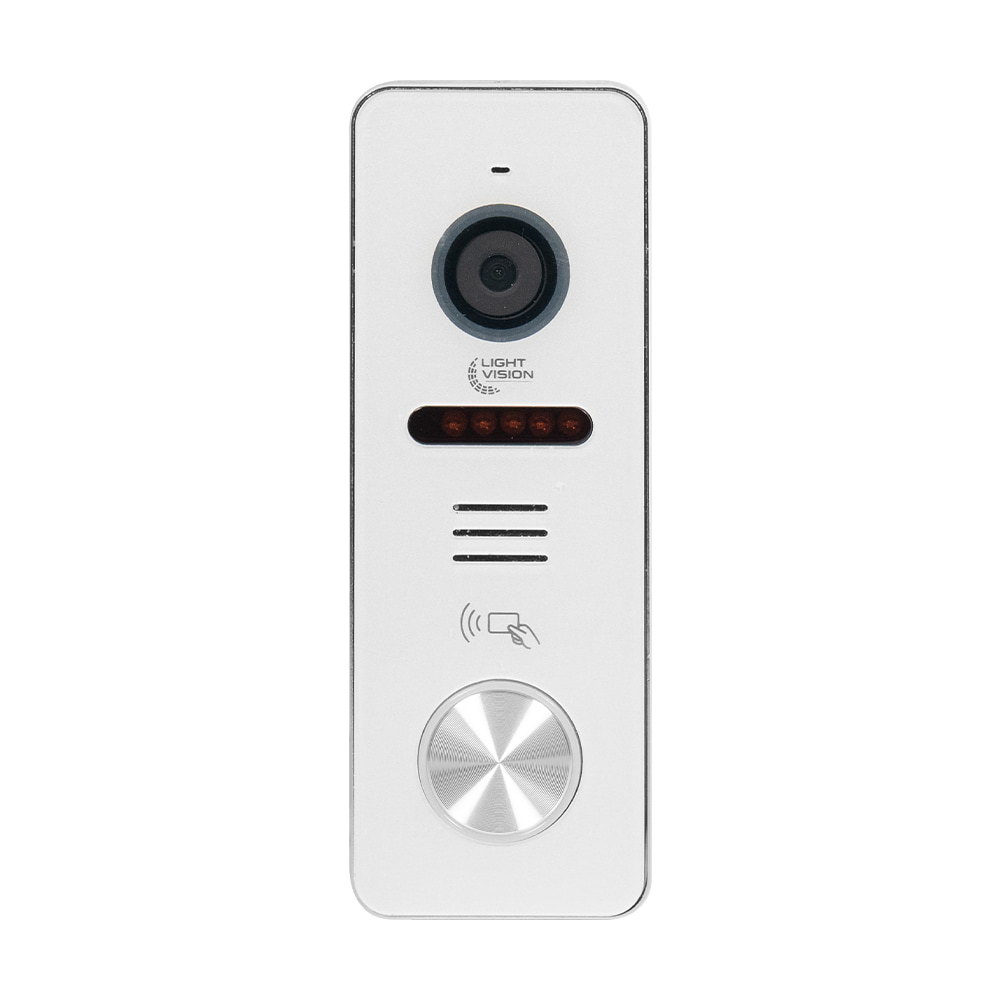 2 МП Відеопанель Light Vision RIO FHD (RF) White зі зчитувачем Mifare