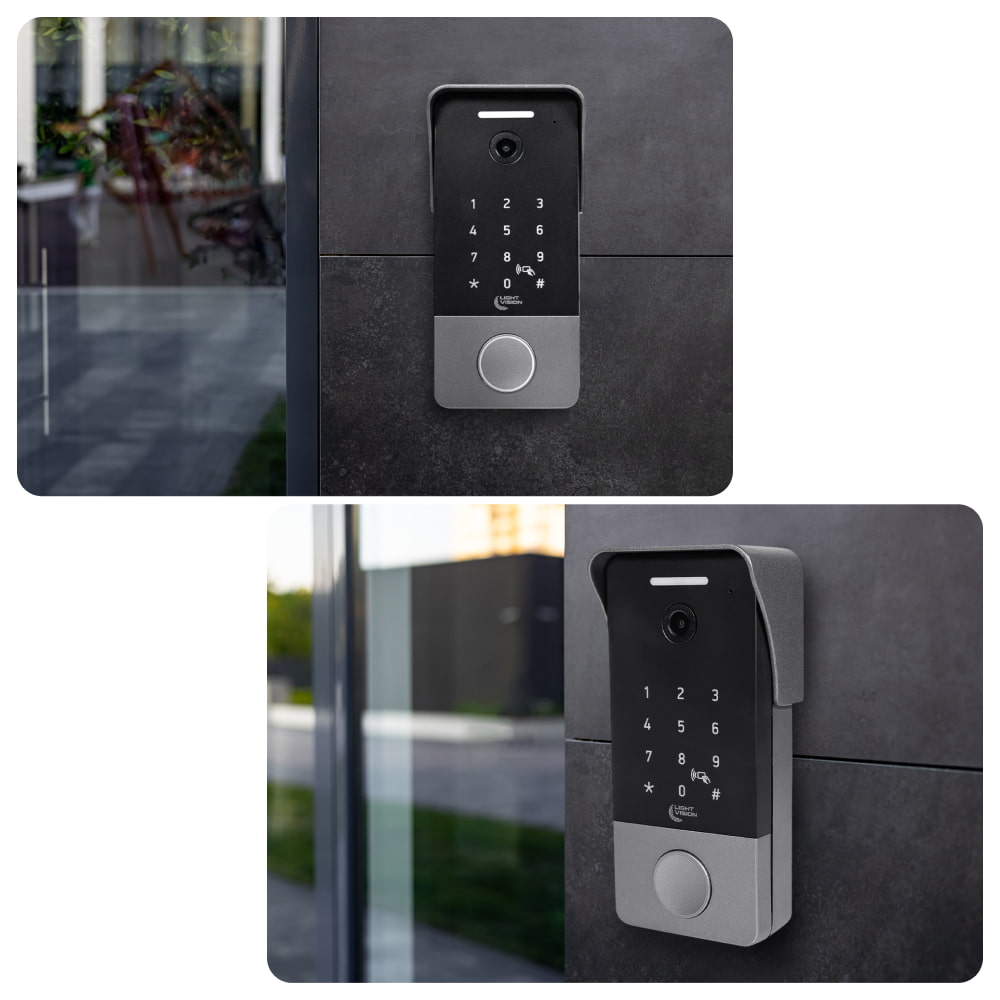 2 МП Відеопанель Light Vision RIO FHD(KEY) Silver зі зчитувачем Mifare та клавіатурою