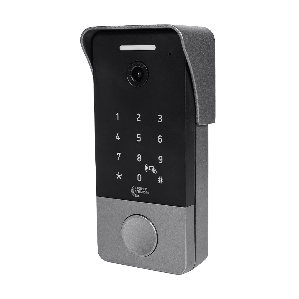 2 МП Відеопанель Light Vision RIO FHD(KEY) Silver зі зчитувачем Mifare та клавіатурою
