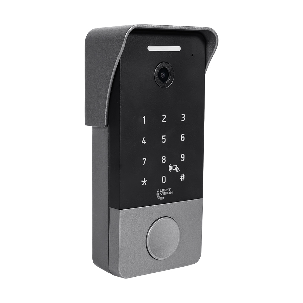 2 МП Відеопанель Light Vision RIO FHD(KEY) Silver зі зчитувачем Mifare та клавіатурою