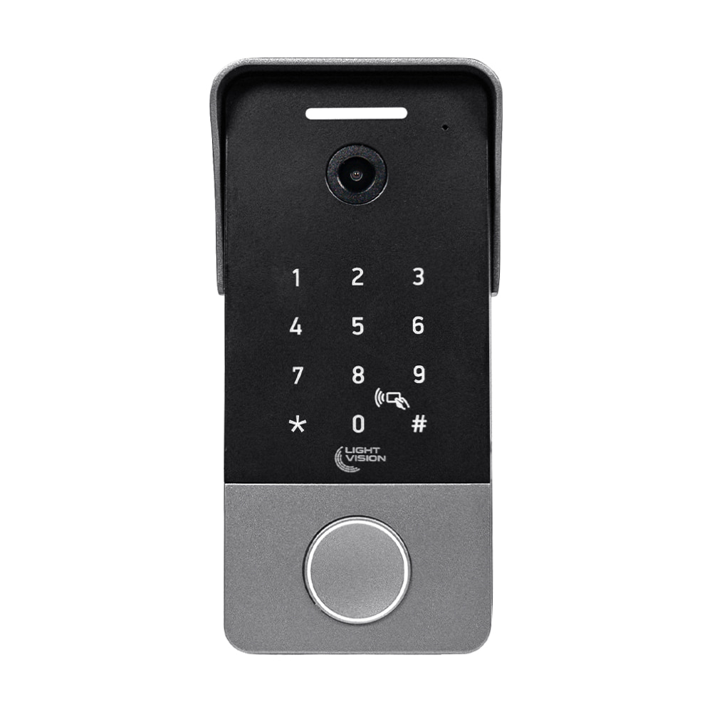 2 МП Відеопанель Light Vision RIO FHD(KEY) Silver зі зчитувачем Mifare та клавіатурою
