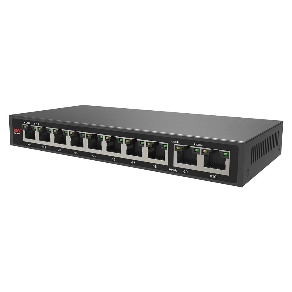 10-портовый PoE-коммутатор гигабитный ONV-POE33108P