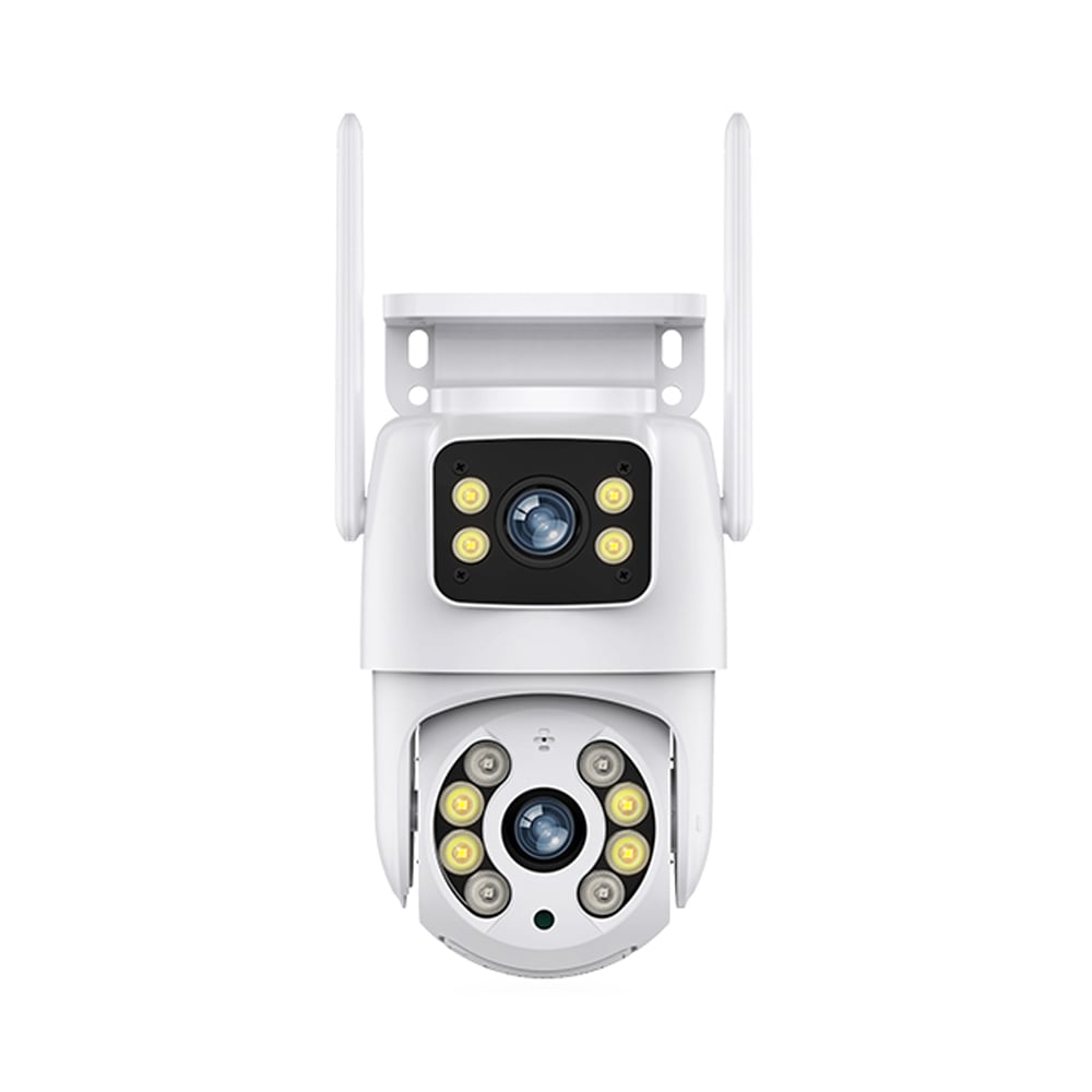 4 МП IP PTZ-видеокамера с WiFi (2*2 МП) Light Vision VLC-9192WI/2C (Tuya) 3.6 мм+3.6 мм, ИК+LED-подсветка, с микрофоном