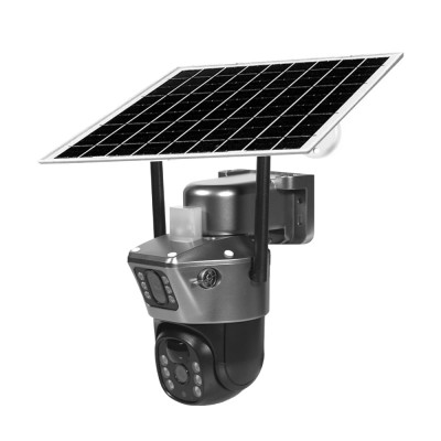 2+2 МП IP PTZ-видеокамера автономная с 4G и солнечной панелью Light Vision VLC-9192IG/2C (Solar) Silver 4 мм, на аккумуляторных батареях