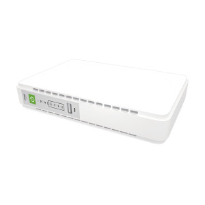 ДБЖ DC UPS Trinix TRX-MUPS-1748 PoE (10000mAh) 5V/9V/12V/24V/48V/PoE 1Gbps, Li-ion 4*2.5Ah для роутера і медіаконвертера