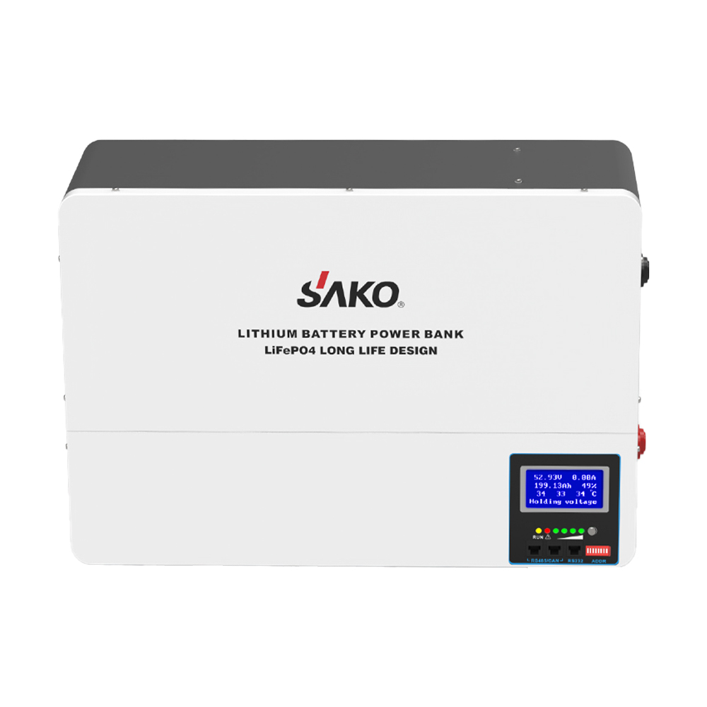 Акумуляторна батарея Sako SK-51.2V100Ah Li-Wall series LiFePo4 літій-залізо-фосфатна 100Аг 51.2В 5120Втг, настінний монтаж