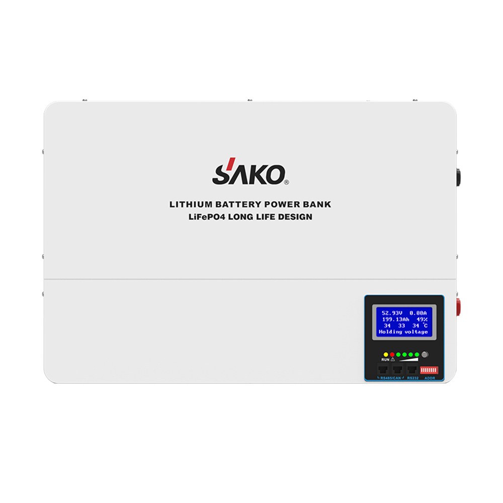 Акумуляторна батарея Sako SK-51.2V100Ah Li-Wall series LiFePo4 літій-залізо-фосфатна 100Аг 51.2В 5120Втг, настінний монтаж