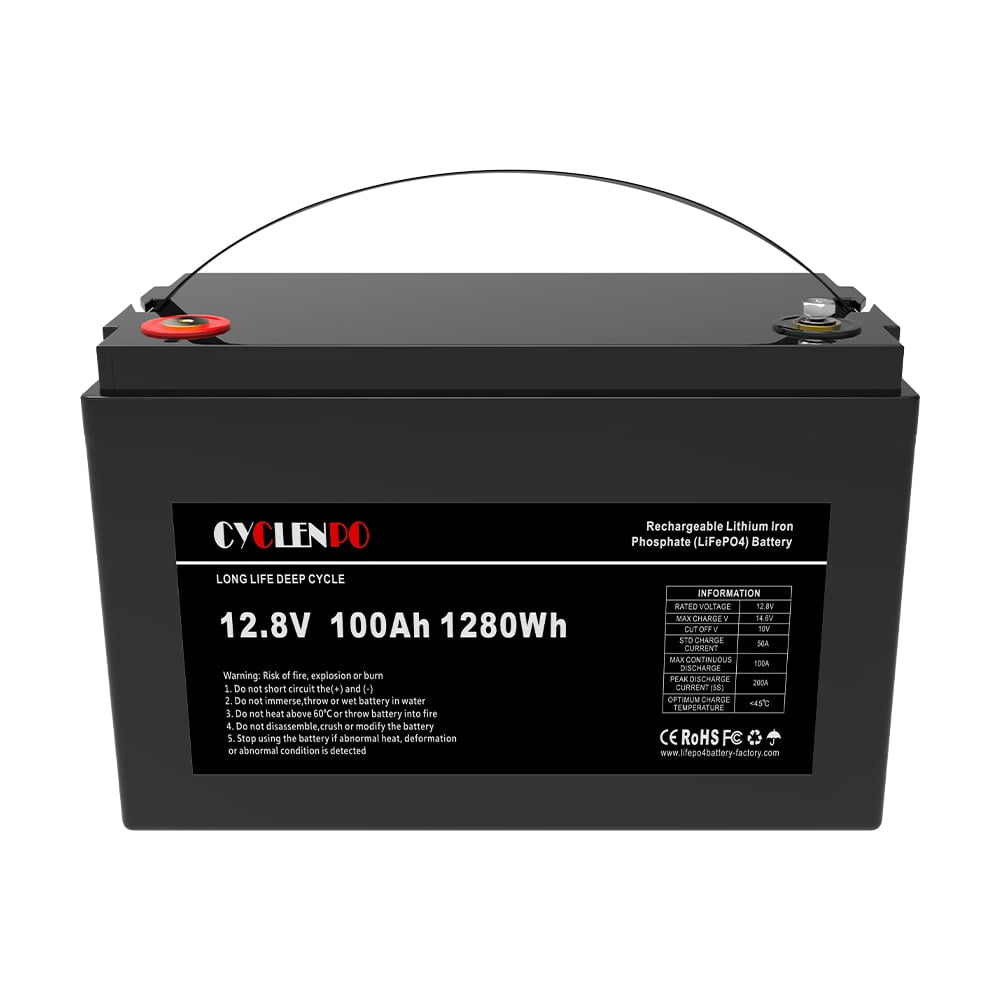 Аккумуляторная батарея литий-железо-фосфатная 12.8В 100Аг Cyclen 12.8V 100AH ​​LiFePo4