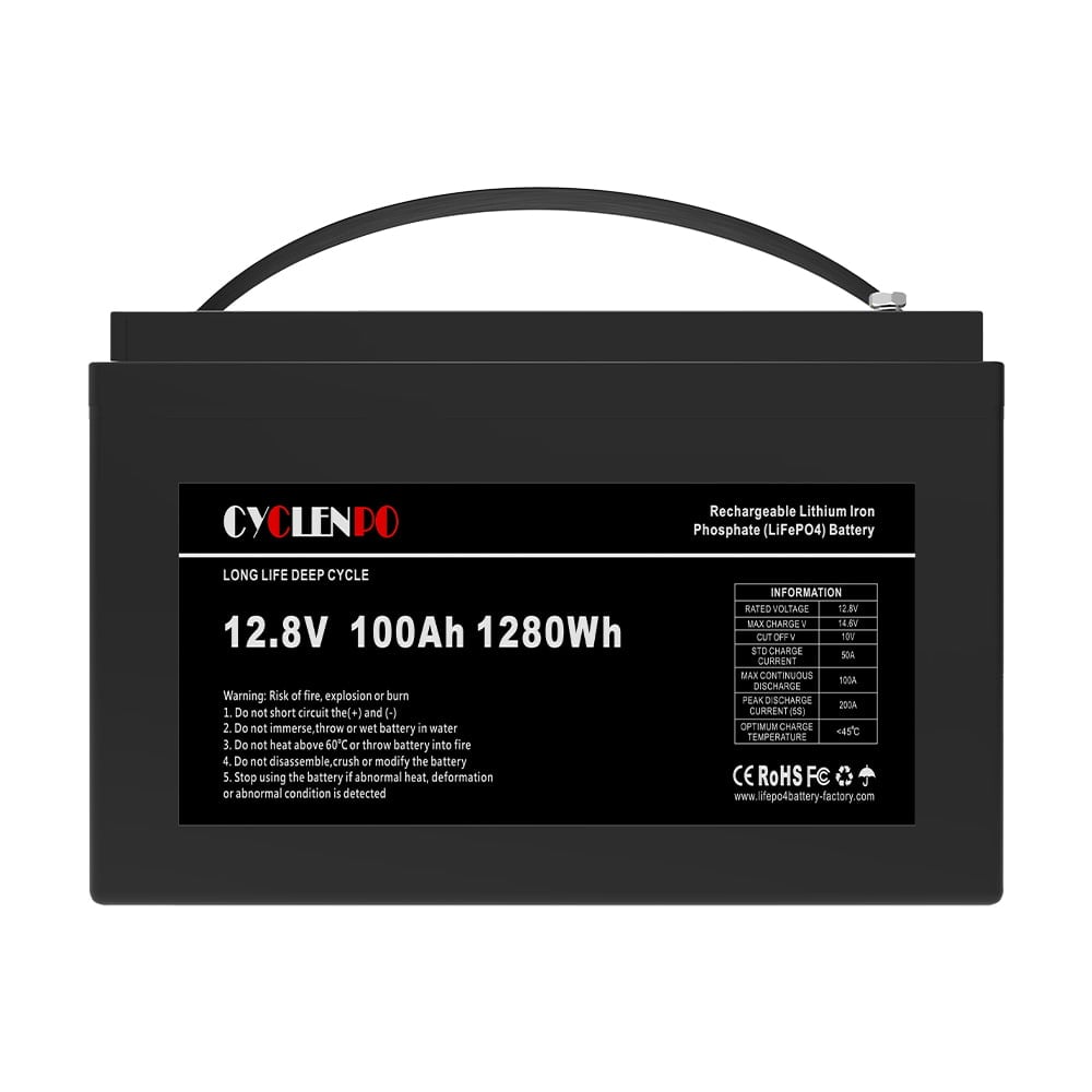 Аккумуляторная батарея литий-железо-фосфатная 12.8В 100Аг Cyclen 12.8V 100AH ​​LiFePo4