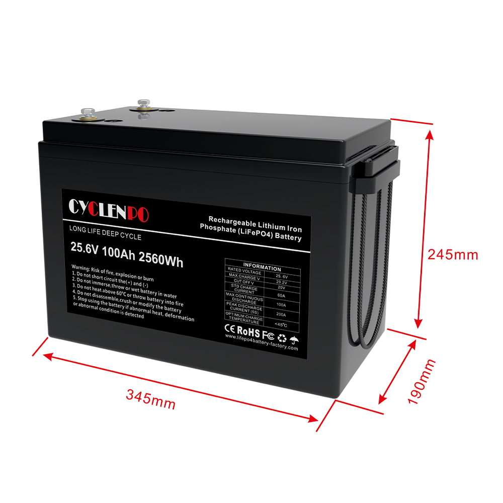 Акумуляторна батарея Cyclen 25.6V 100AH LiFePo4