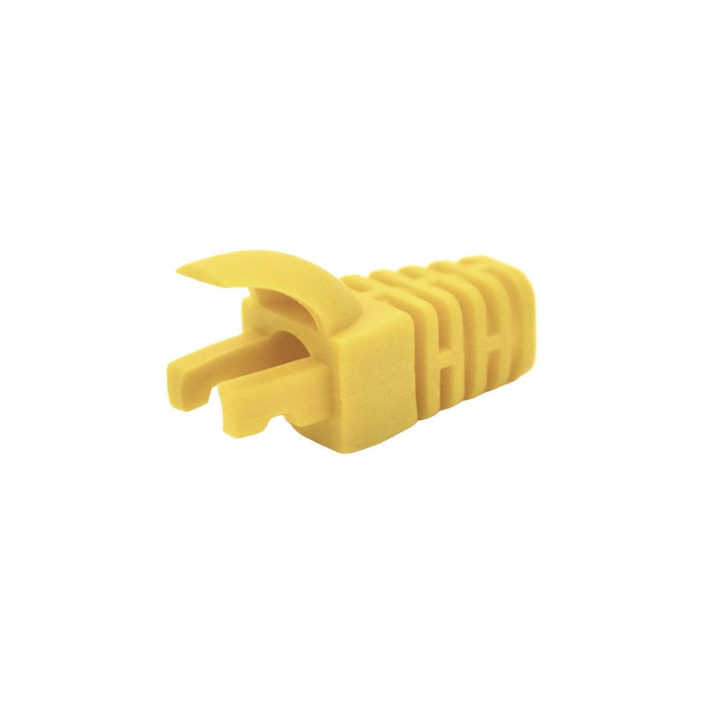 Чохол ізолюючий для роз'єму Light Vision RJ-45 Cat.5/Cat.6 (N) ПВХ жовтий 100 шт.