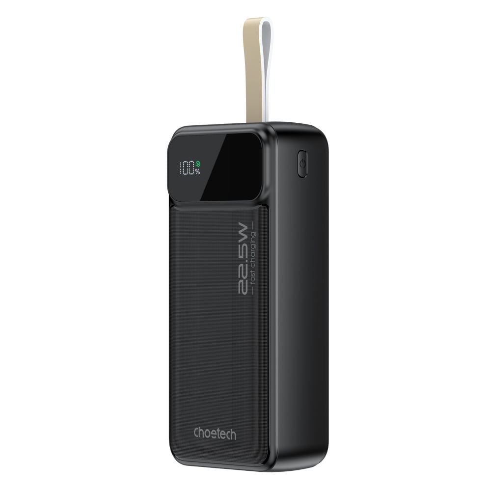 Повербанк Choetech B730 30000 mAh 22.5 W черный с быстрой зарядкой