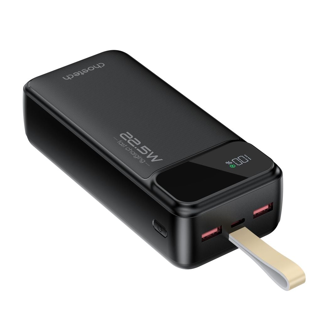 Повербанк Choetech B730 30000 mAh 22.5 W черный с быстрой зарядкой