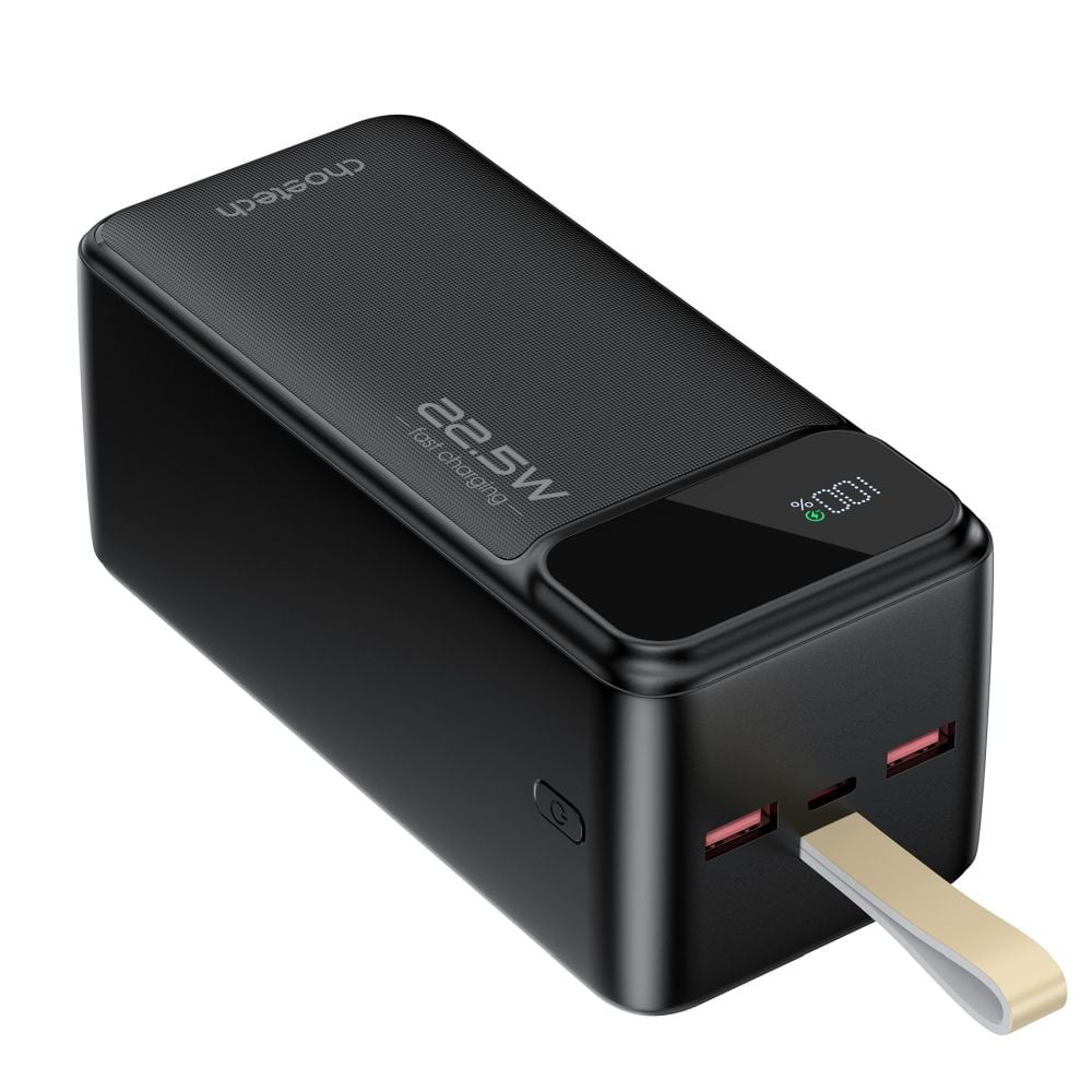 Повербанк Choetech B732 50000 mAh 22.5 W черный с быстрой зарядкой