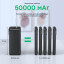 Повербанк Choetech B732 50000 mAh 22.5 W черный с быстрой зарядкой