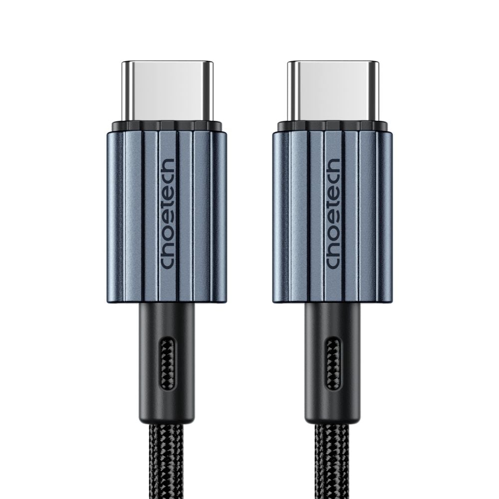 Кабель Choetech ХСС-1014 PD60W 2хUSB-C 1.2 м чорний з швидкою зарядкою