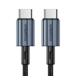 Кабель Choetech ХСС-1015 PD60W 2хUSB-C 2 м чорний з швидкою зарядкою